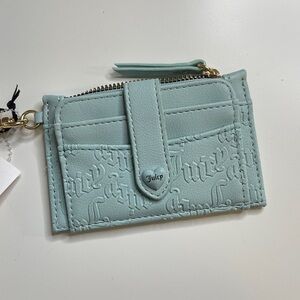 Juicy Couture Fresh Mint Heartless Tab Elongated Cardholder Coin Purse